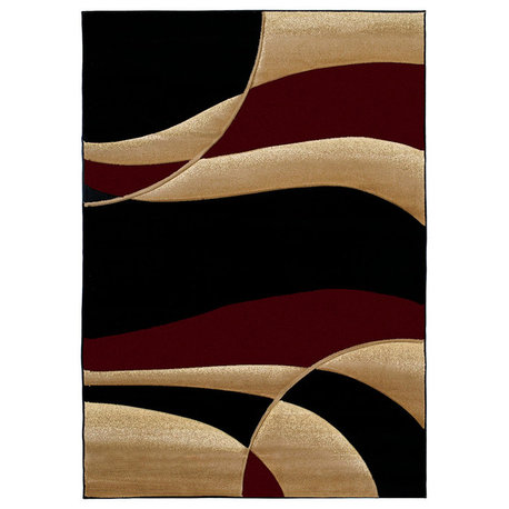 United Weavers Contours Avalon Rug, Burgundy (510-22834), 2'7" x 7'4" Runner