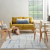 Nourison Whimsicle 6' x 9' Ivory Blue Modern Indoor Area Rug