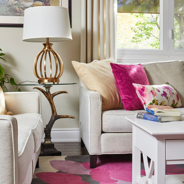 Striking Mississauga Basement & Living Room Remodel: Living Room