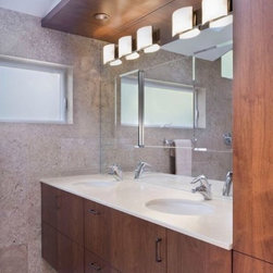 Elk Lighting BV713-10-16 Pannelli 3 Light Vanity In Stainless Steel And Hand-Mou - Bathroom Vanity Lighting