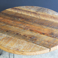 Antique Barnwood Coffee Table With Hairpin Legs
