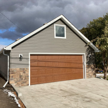Custom Exterior and upgraded wood detailed door