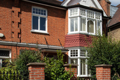 Inspiration for a traditional house exterior in London.