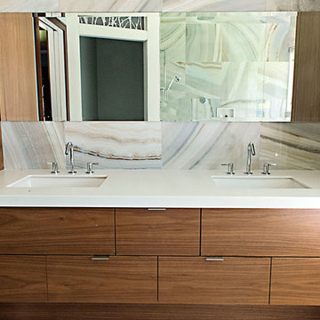 Millwork design + Quartz modern home