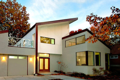 Example of a minimalist home design design in Kansas City