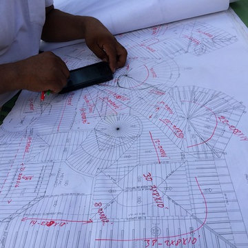 Framer calculating material.