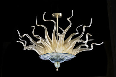 Medusa custom lighting handmade in Murano glass Italy