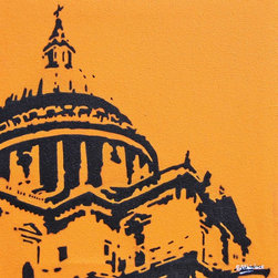 St Paul's Orange - Paintings