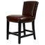Ken Counter Stool in Brown Leather