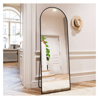 Easly 20x63 Aluminum Alloy Framed Arched Floor Mirror - Transitional - Floor  Mirrors - by easly, inc. | Houzz