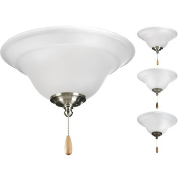 Progress Trinity Madison Collection 3-Light Ceiling Fan Light P2628-01WB