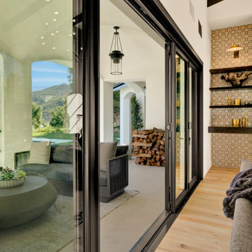 Versatile Clad Bi-Fold Door with Durable Exterior and Customizable Interior