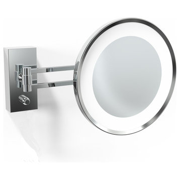 WS 36 Magnifying Makeup Mirror in Polished Chrome w/ LED Light