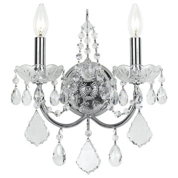 Crystorama 3222-CH-CL-S Imperial - Two Light Wall Sconce
