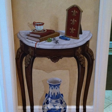 Trompe l'oeil table