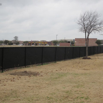 Black Chain Link Fence Windscreen