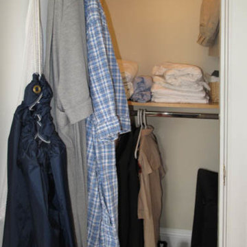Bedroom Closet Organizing-Before & After