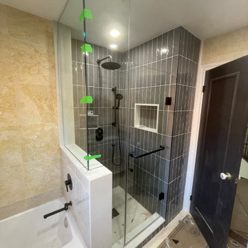 Shower Enclosures - Customized Special-shaped Wall and Door