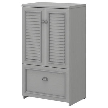 Fairview Storage Cabinet with File Drawer in Cape Cod Gray - Engineered Wood