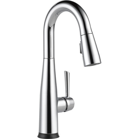 Delta Essa 1-Handle Pull-Down Bar/Prep Faucet With Touch2O Technology, Chrome