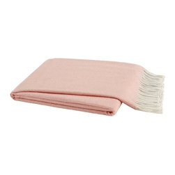LD - Italian Herringbone Throw in Blush - Products