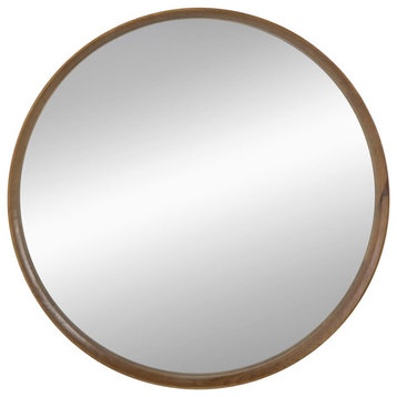 Wayne Wall Mirror, Brown