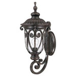 Acclaim Lighting - Acclaim Lighting 2111MM Naples - One Light Outdoor Wall Mount - This One Light Wall Lantern has a Wood Finish and is part of the Naples Collection.  Shade Included.    Remodel: NULL  Trim Included: NULLNaples One Light Outdoor Wall Mount Marbleized Mahogany Clear Seeded Glass *UL Approved: YES *Energy Star Qualified: n/a  *ADA Certified: n/a  *Number of Lights: Lamp: 1-*Wattage:100w Medium Base bulb(s) *Bulb Included:No *Bulb Type:Medium Base *Finish Type:Marbleized Mahogany