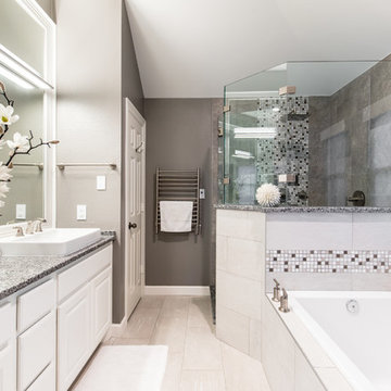 Transitional Master Bathroom Remodel: A Greige Transition