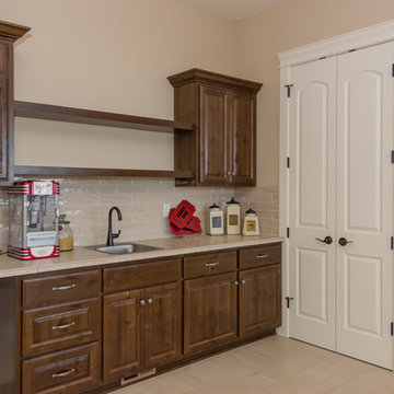 Family Room Wet Bar - The Overlook - Cascade Craftsman on Prune Hill