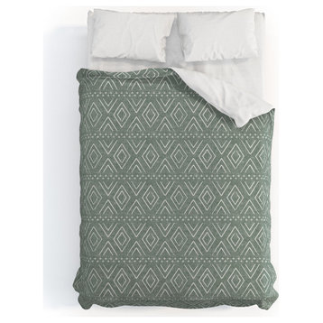 Deny Designs Little Arrow Design Co Farmhouse Diamonds Sage Bed in a Bag, Queen