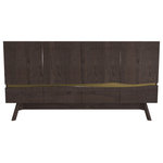 Maria Yee - Rhine 67" Sideboard, Finish: Ebony, Brass - Please refer to secondary image for color variation listed.