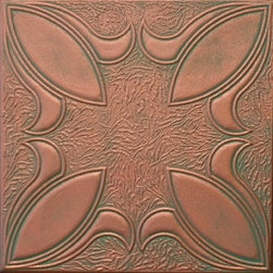 R 16 Styrofoam Ceiling Tile 20x20 - Copper Patina - Ceiling Tile