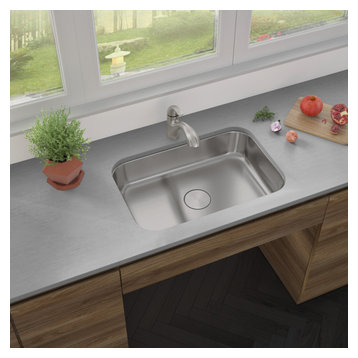27"x18"x5" ADA2718 Undermount Single Bowl Stainless Steel Kitchen Sink
