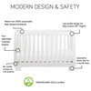 Modo 3-In-1 Convertible Crib With Toddler Bed Conversion Kit, Gray