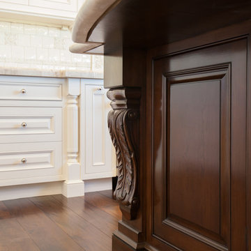 White Italian Villa kitchen details