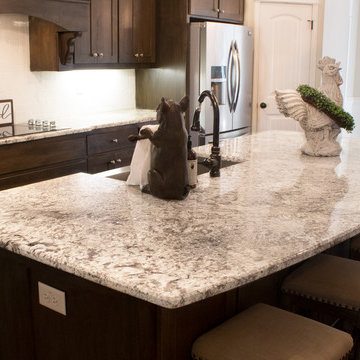 Large Granite Kitchen Island