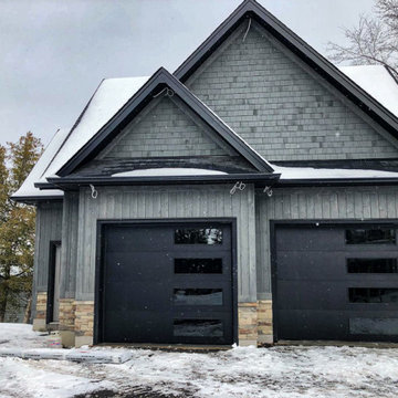 Skyline Flush Garage Doors - Black