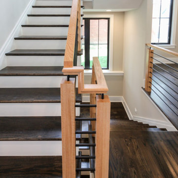 Project #69 | Contemporary Staircase with Horizontal Metal Rods