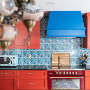 Turkish Tea Room Inspired Colorful Kitchen