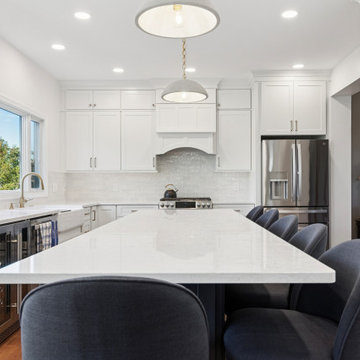 Collegeville Kitchen Remodel — Custom Cabinetry, Quartz Countertops & Hardwood