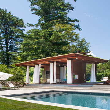 Green Roof Pool Pavilion
