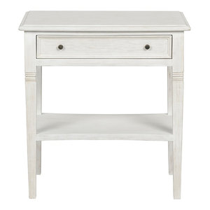 Noir Sutton Criss Cross Side Table White Wash 36 Mahogany Farmhouse Side Tables And End Tables By Heaven S Gate Home Llc