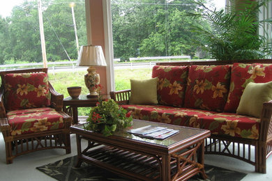 Inspiration for a tropical patio remodel in Boston