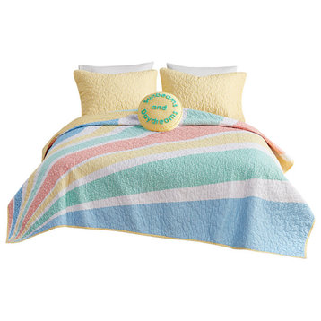 Kids Rory Sunbeams Comforter / Coverlet Set With Decorative Pillow