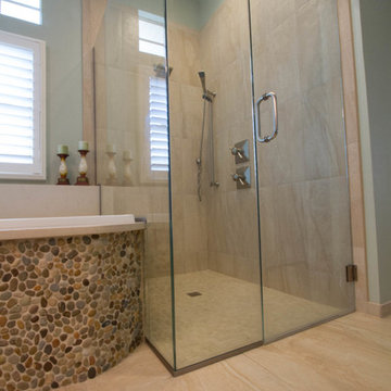 River Rock Master Bath Remodel