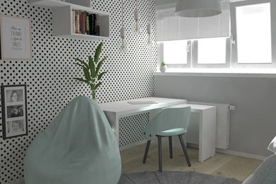Kids' room - scandinavian girl kids' room idea in Other