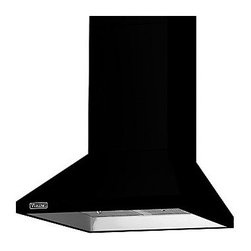 Viking 3 Series 30" Chimney Wall Hood, Black | RVCH330BK - Range Hoods And Vents