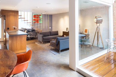 Living room - contemporary living room idea in Dallas