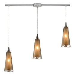 Elk - Elk Lighting 3- Light Pendant In Satin Nickel - Pendant Lighting