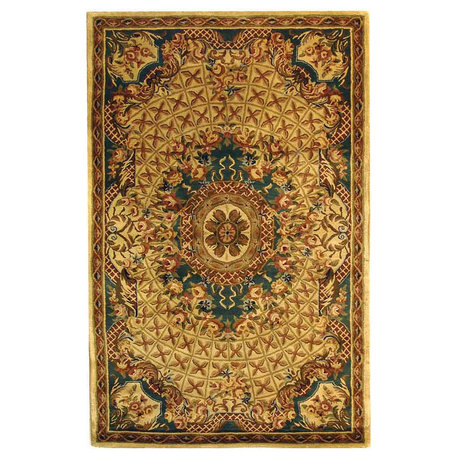 Safavieh Classic Cl304E Ivory, Light Blue Area Rug